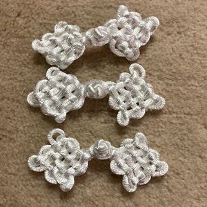 Elegant White Knot Buttons 12 for $15